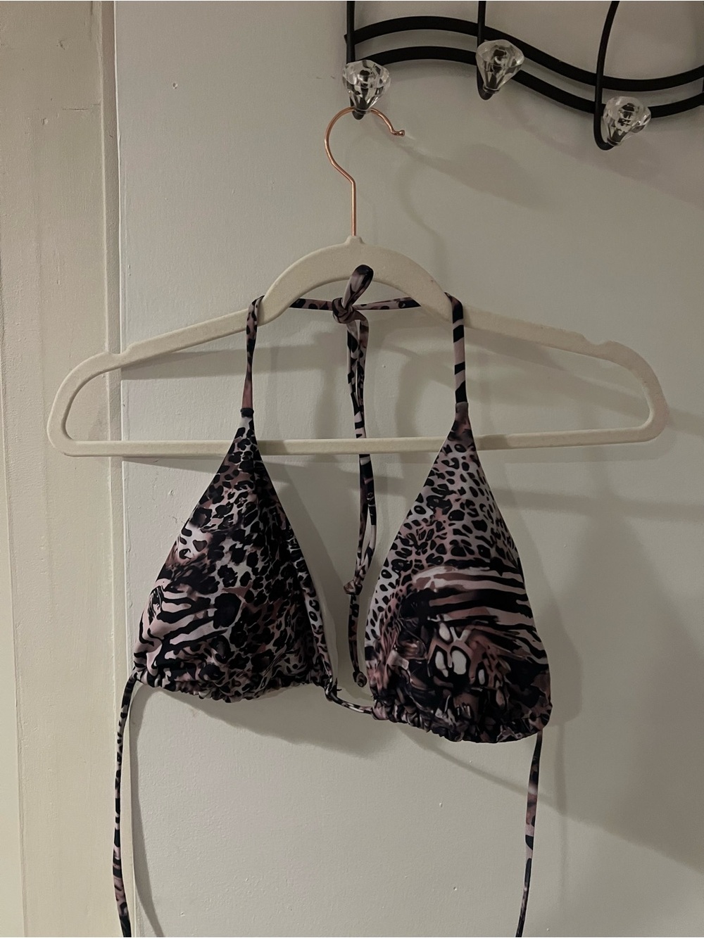 Leopard Triangle Bikini Top - Picture 3 of 3